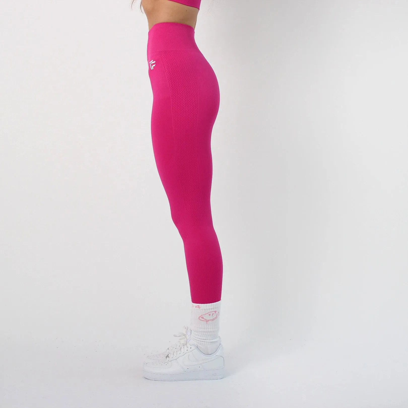 304 Womens TOF Essentials Seamless Leggings Fuchsia