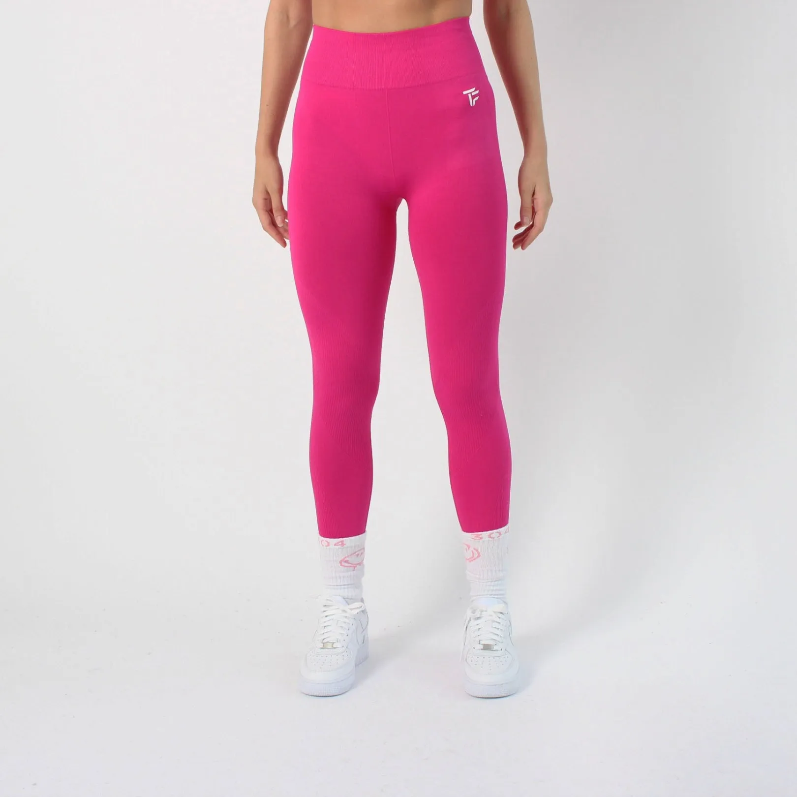 304 Womens TOF Essentials Seamless Leggings Fuchsia