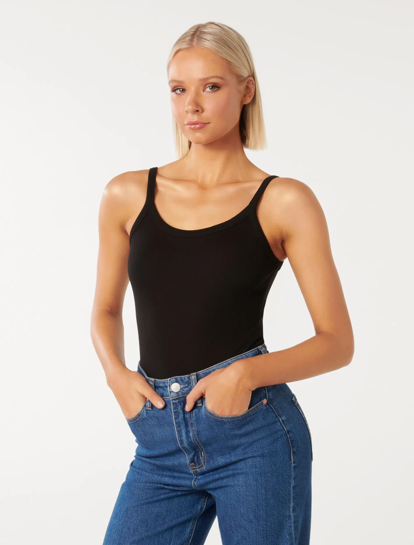 Alisandra Scoop Neck Bodysuit