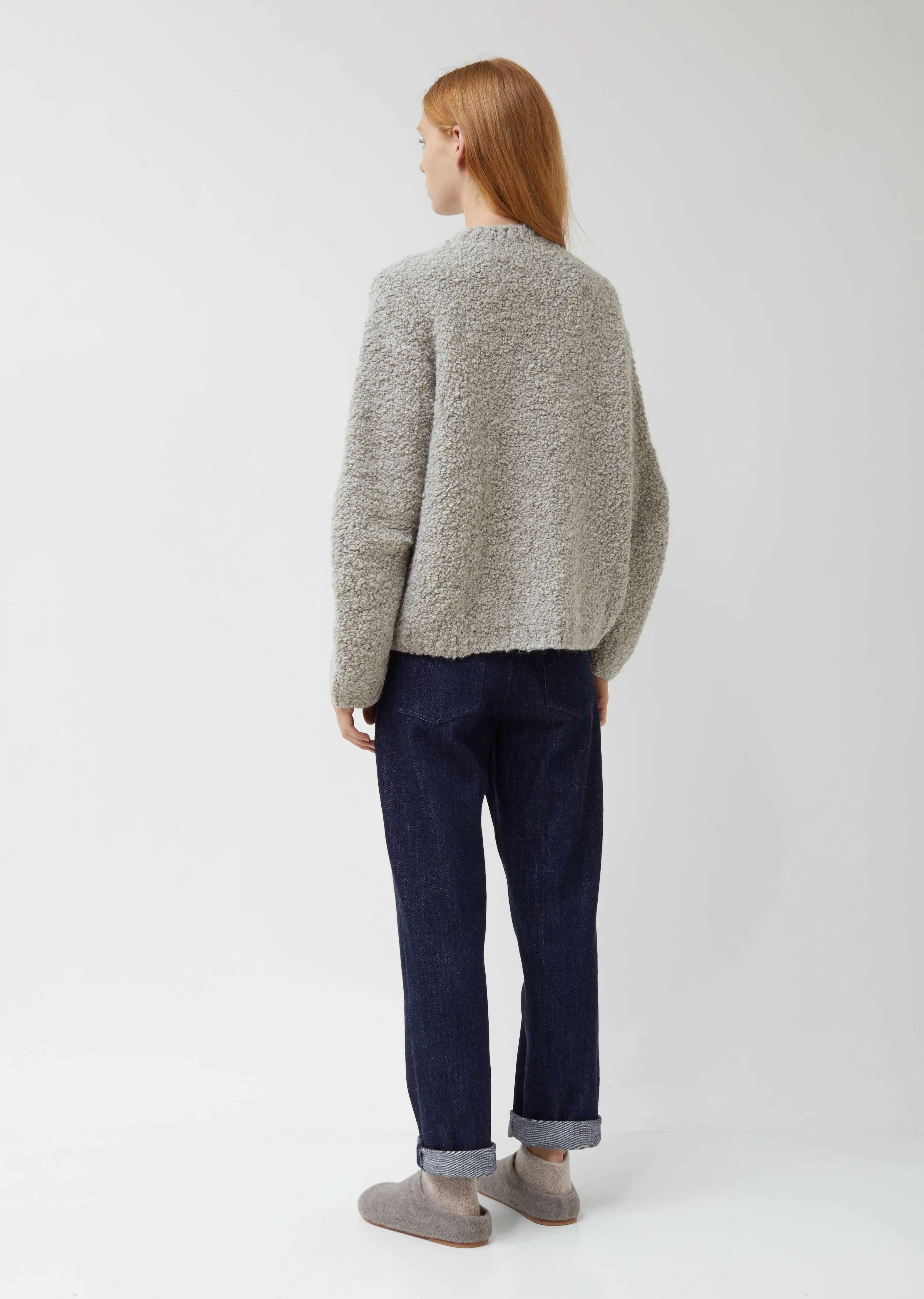 Astrakhan Pullover Crewneck Sweater