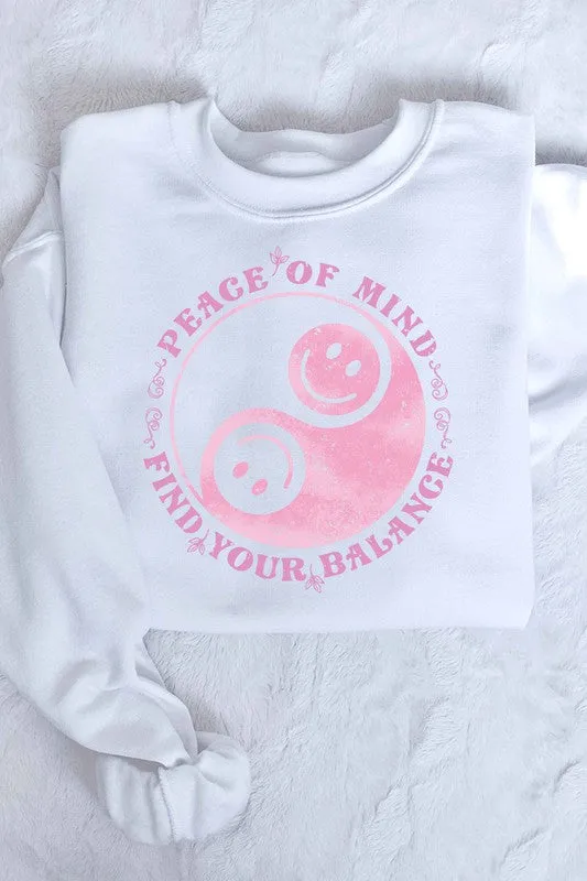 BALANCE OF SMILEY GRAPHIC SWEATSHIRT