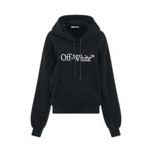 Big Logo Bookish Oversize Hoodie in Black