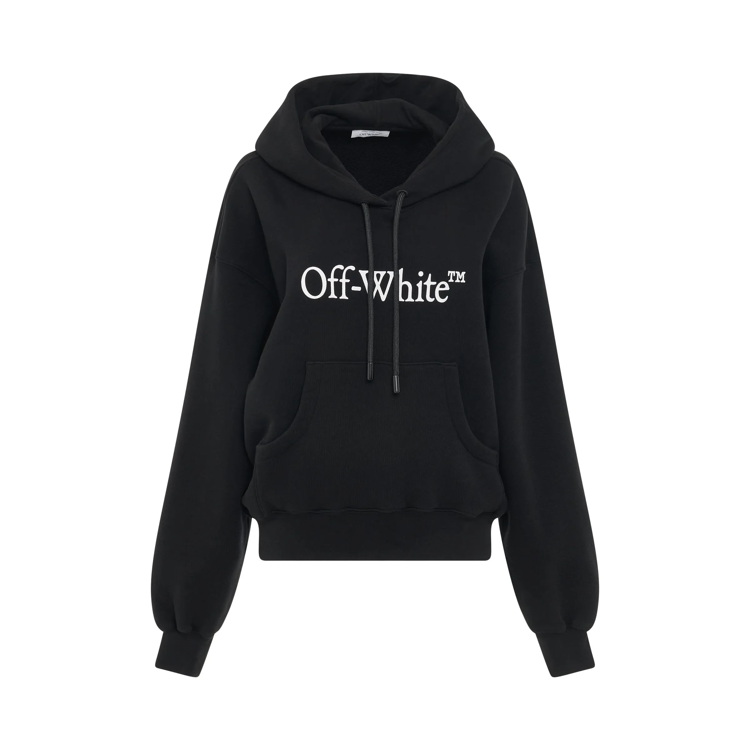 Big Logo Bookish Oversize Hoodie in Black