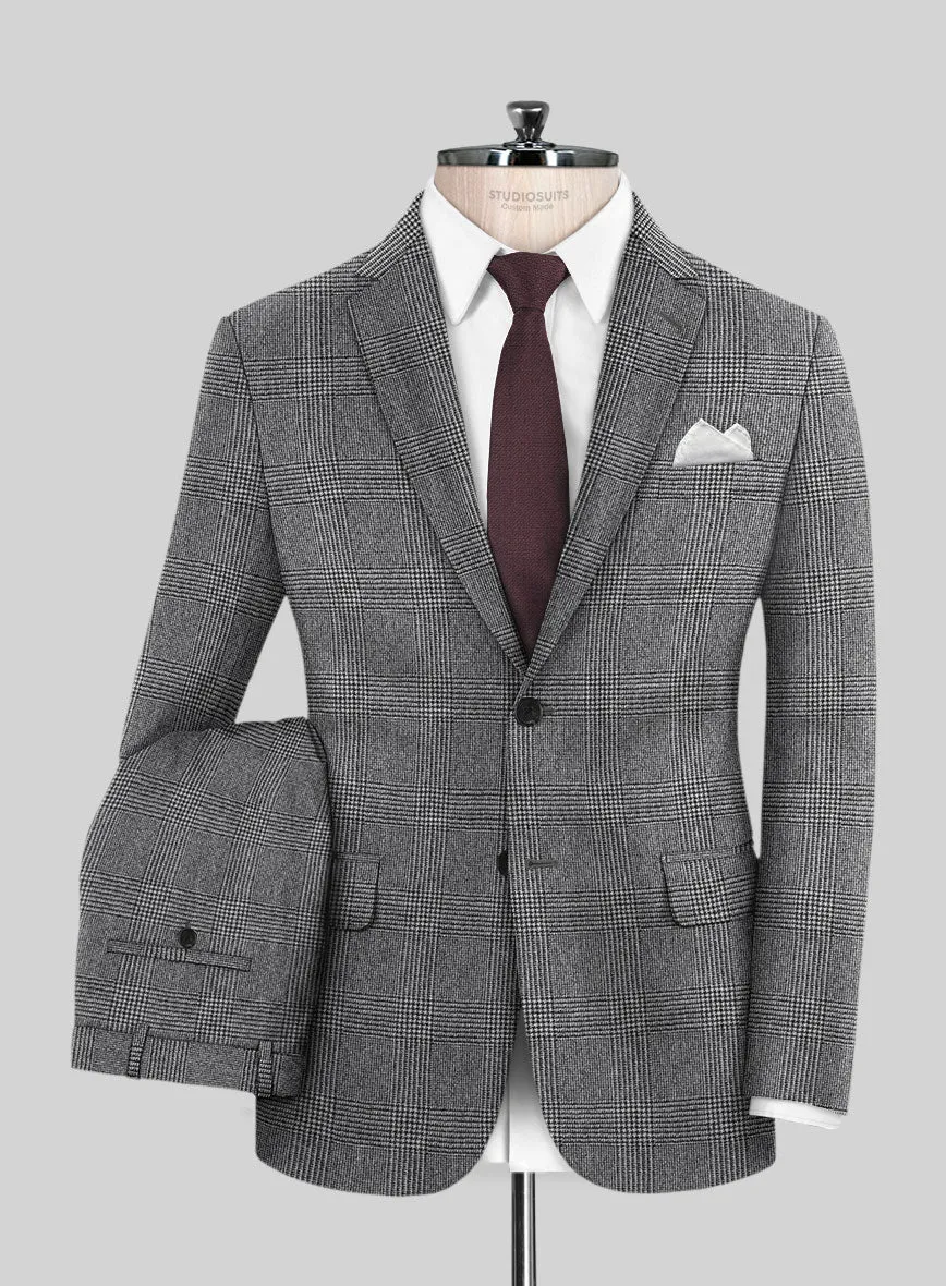 Caccioppoli Alage Glen Gray Wool Suit