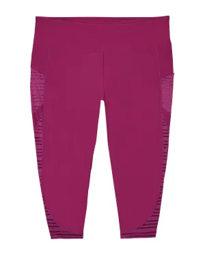 Canyon Capri Tights | Magenta