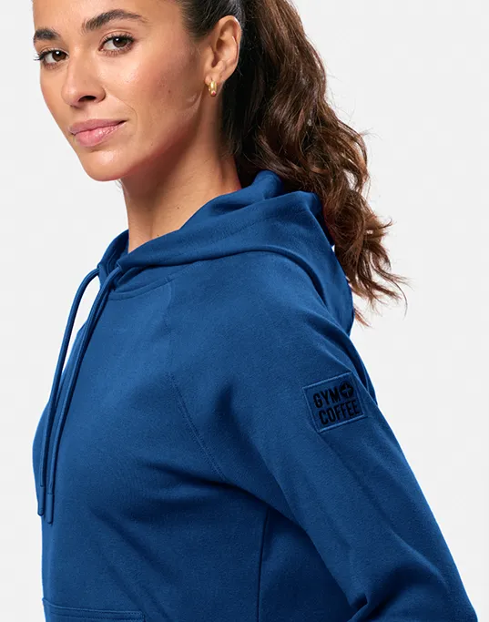 Chill Patch Hoodie in Petrol Blue