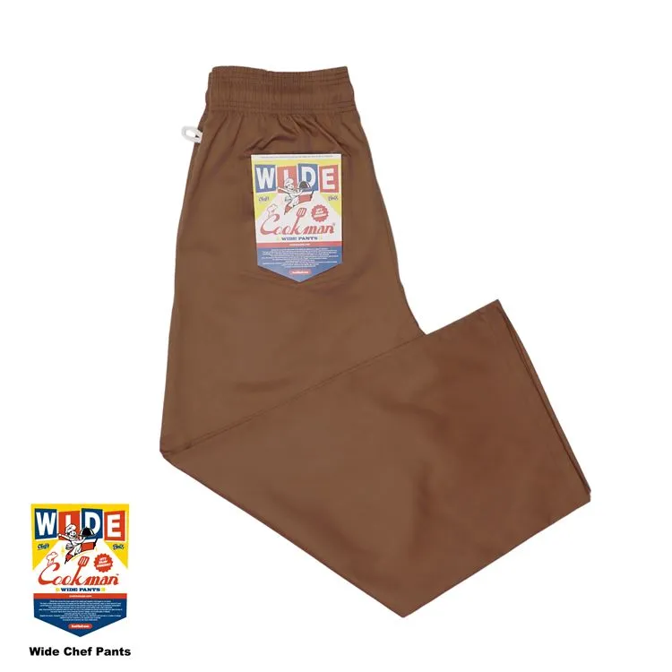 Cookman Wide Chef Pants - Chocolate