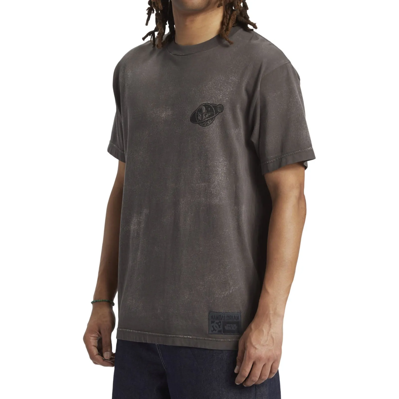 DC Shoes Mens X Star Wars Mando Travel T-Shirt - Grey