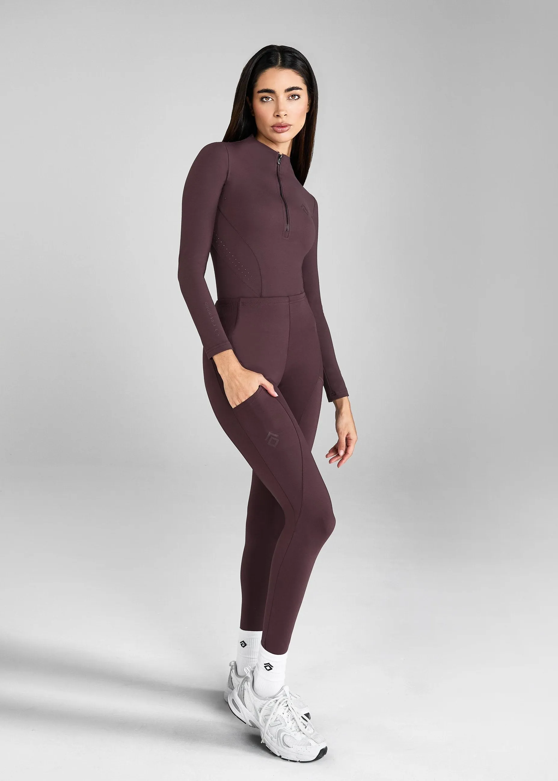 Deep Mauve Core Leggings