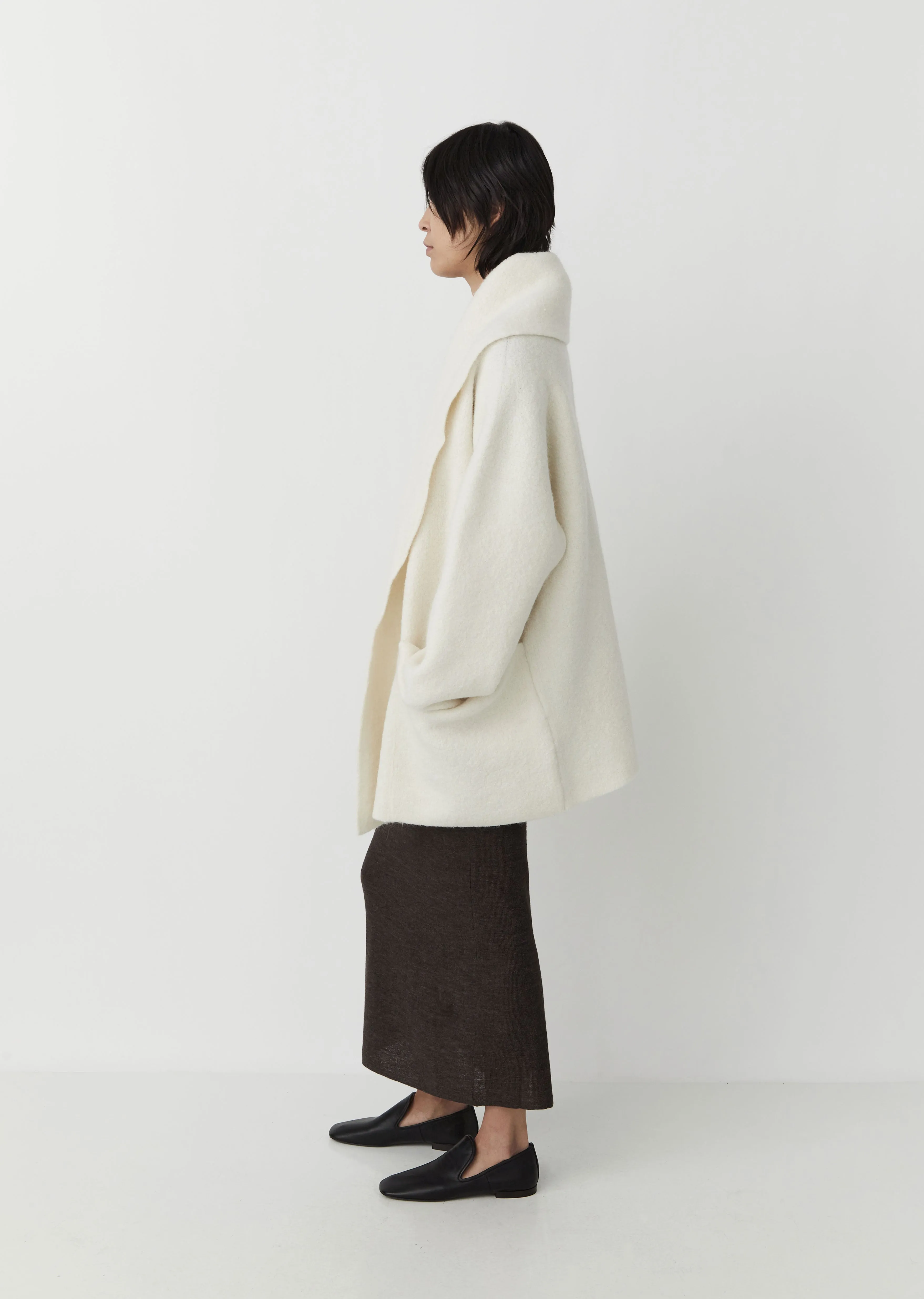 Double Face Coat — White