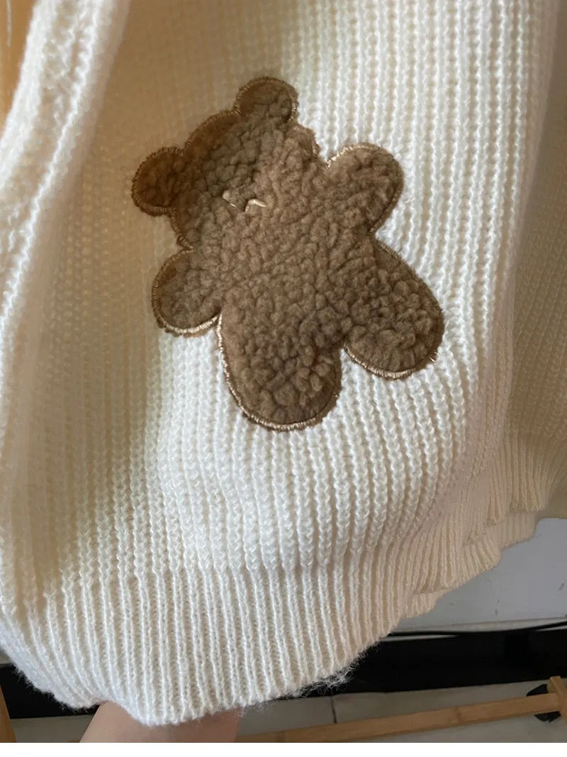 Dusty Bear Knitted Pullover