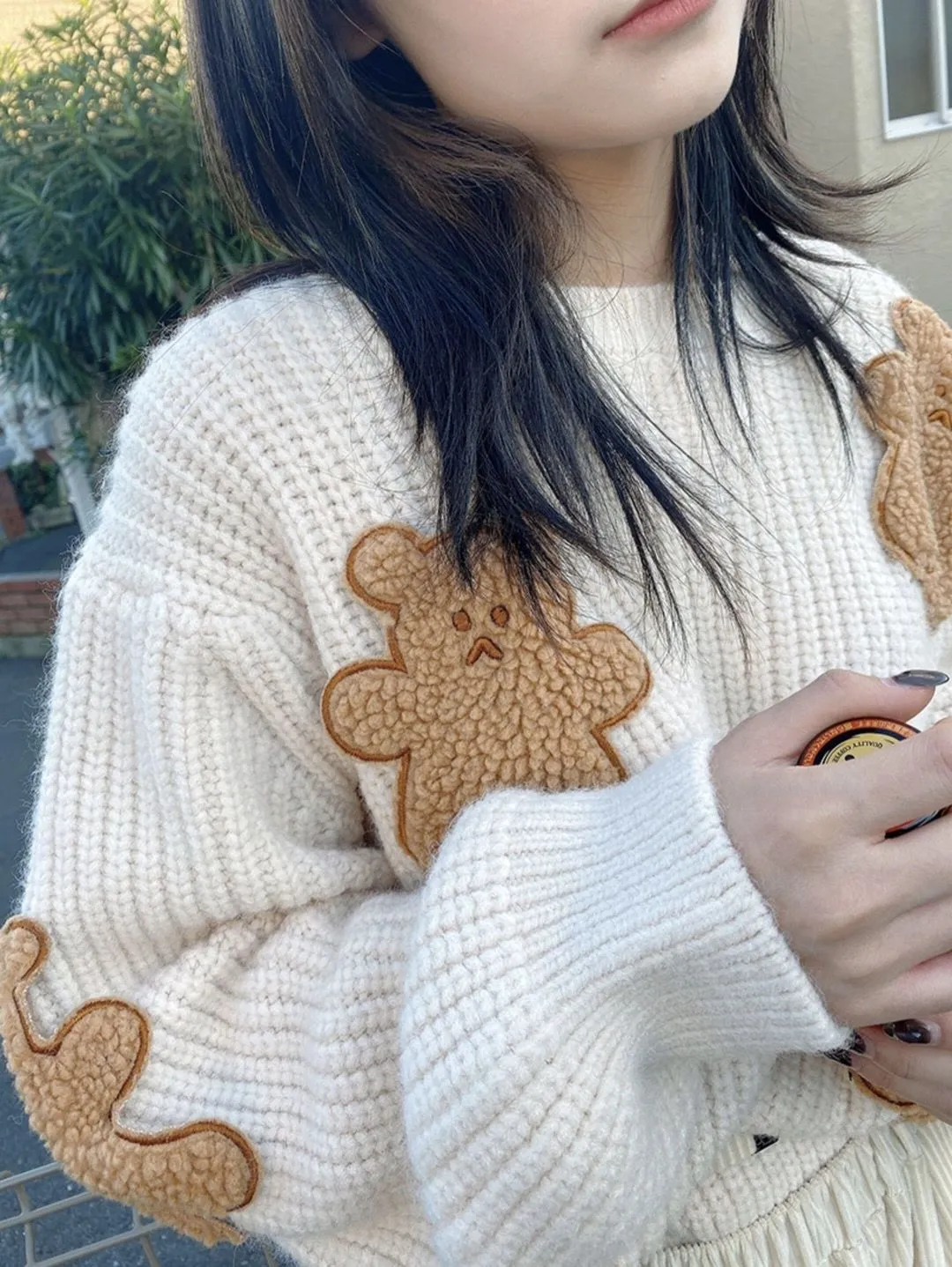 Dusty Bear Knitted Pullover