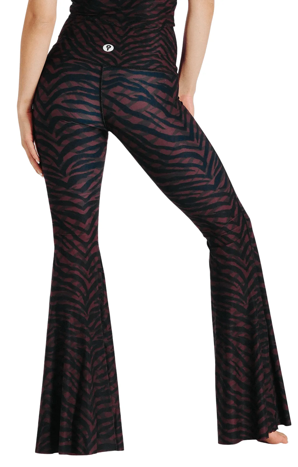 Fierce Feline Printed Bell Bottoms