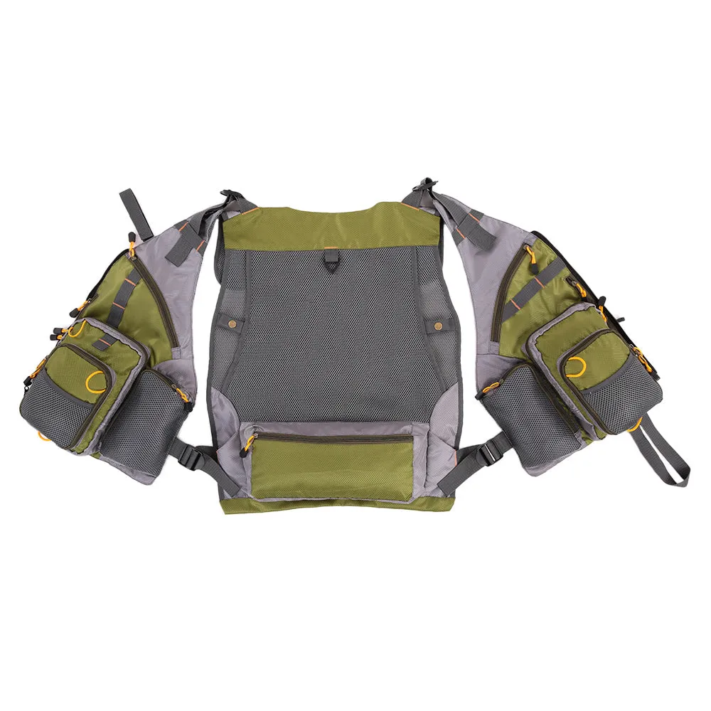 Fishing Vest Top Quality Mesh Unisex with Fishing Tackle Box Pesca Back Multi-function Pockets