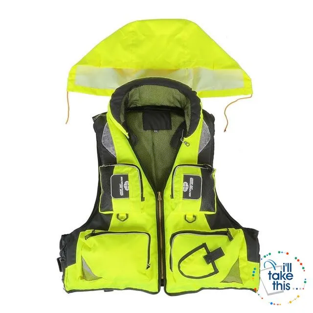 Fishing Vests Suit Fly, Boat or Rock Fishing built-in buoyancy ideal Safety Jacket for All fishermen