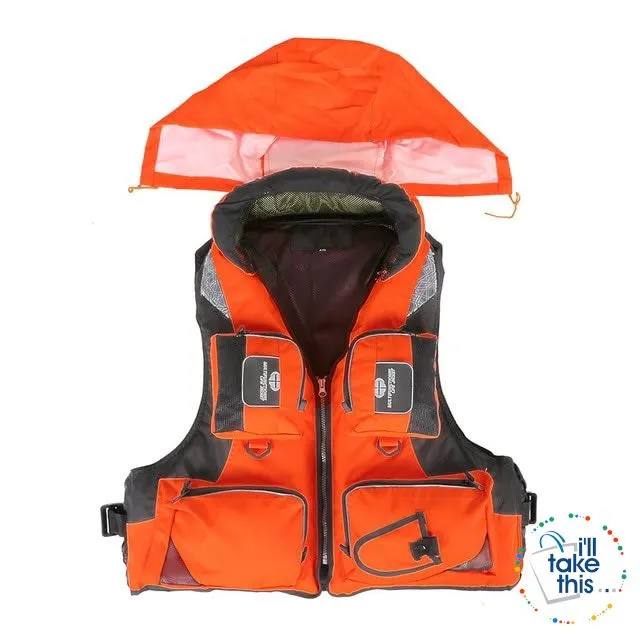 Fishing Vests Suit Fly, Boat or Rock Fishing built-in buoyancy ideal Safety Jacket for All fishermen