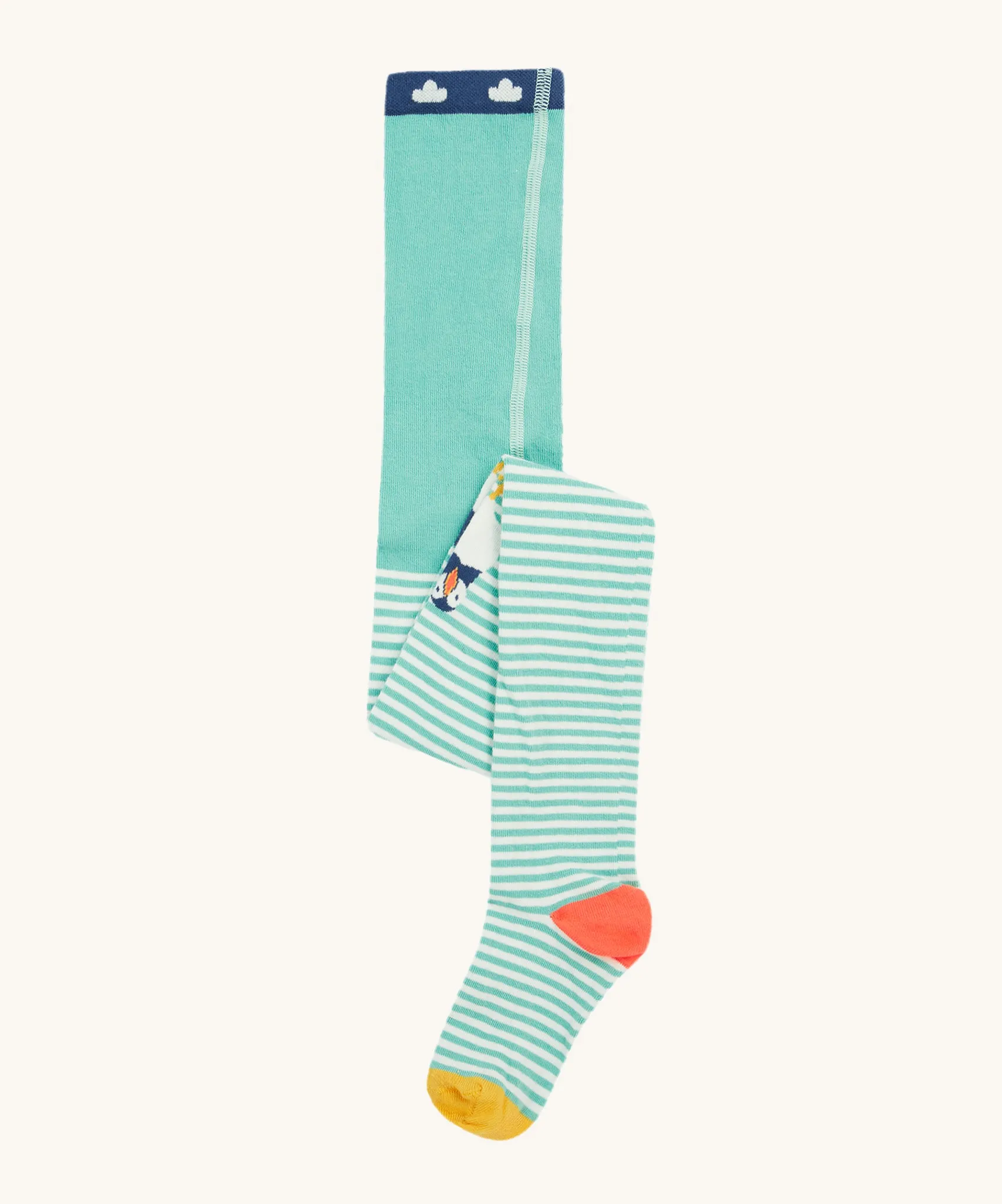 Frugi Norah Tights - Moss/Puffin