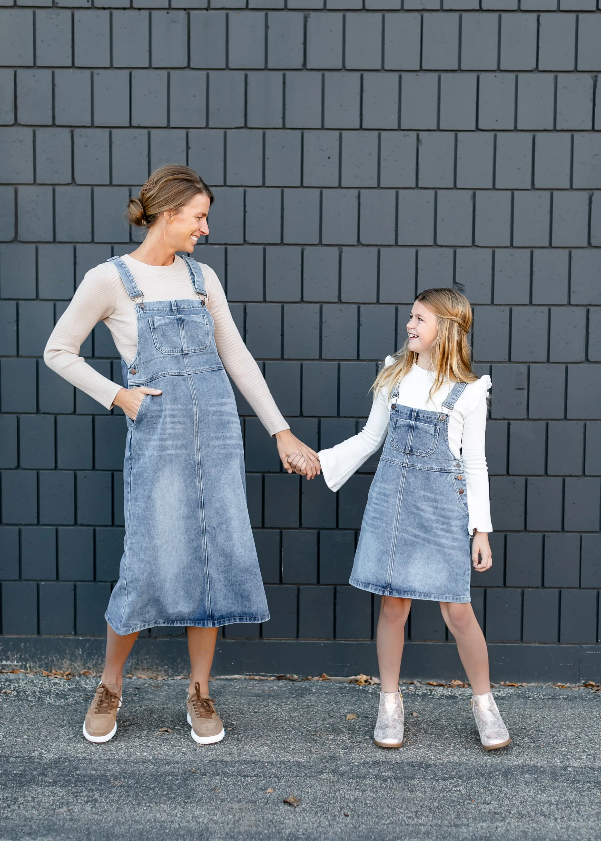 Girl's Blakely Denim Overall Dress