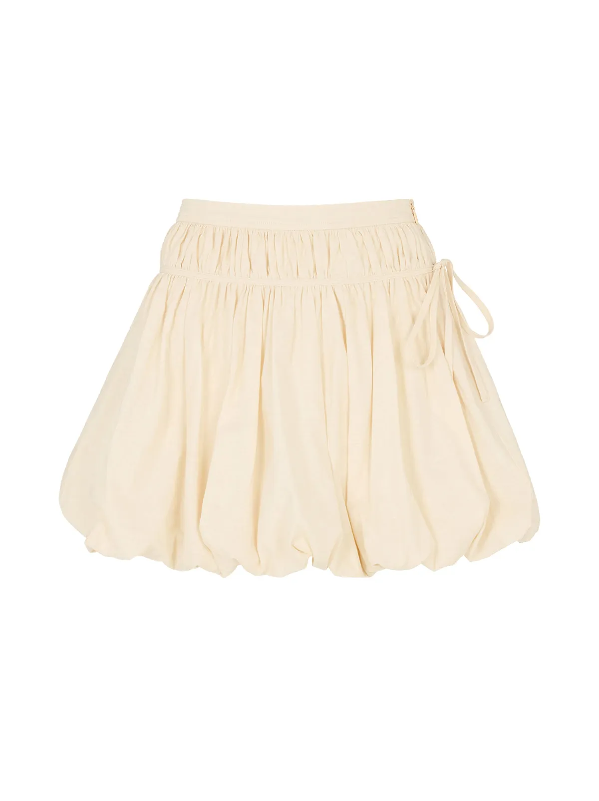 Hadley Ivory Cotton Linen Mini Skirt