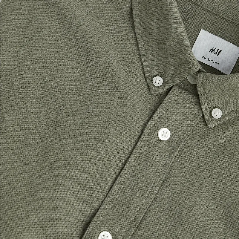 H&M Relaxed Fit Shirt, Khaki