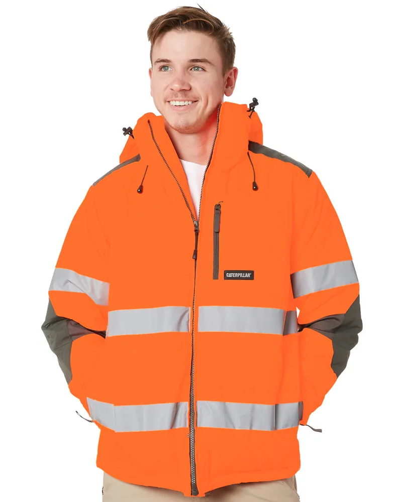 Hi Vis Triton Taped Insulated Jacket - Orange