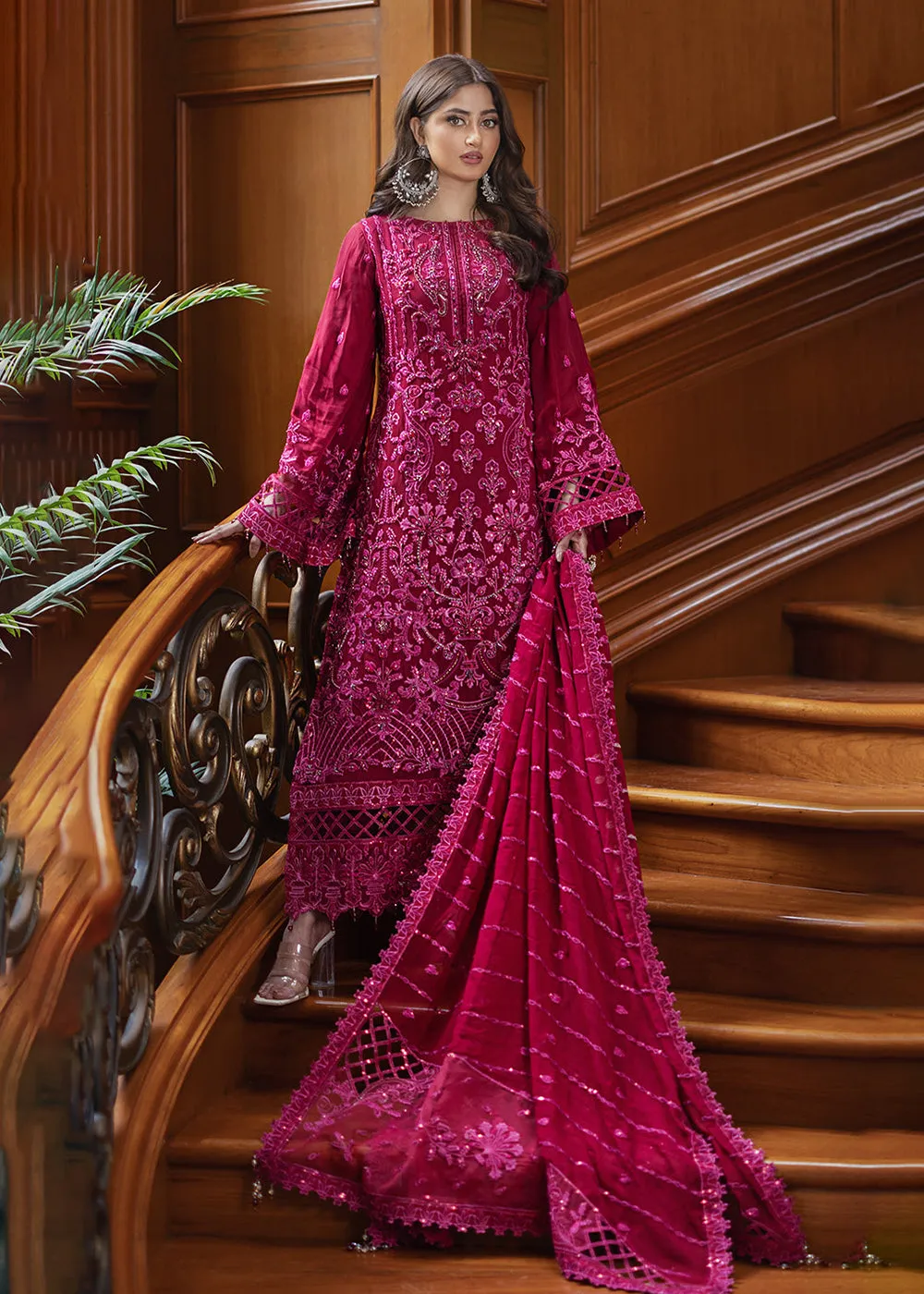 Ishq Aatish Luxury Chiffon '23 by Emaan Adeel | MAISHA