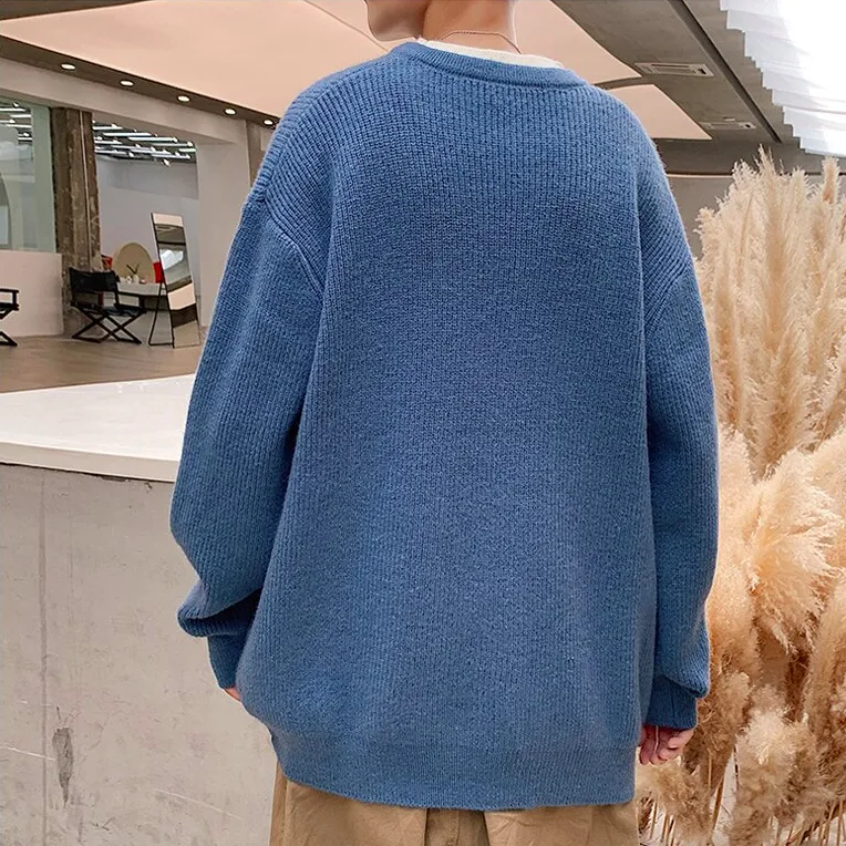 [Korean Style] 4 Colors Crocheted Wool Sweater