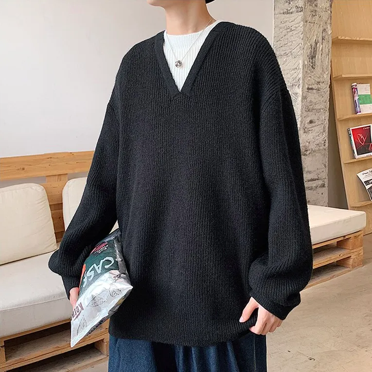 [Korean Style] 4 Colors Crocheted Wool Sweater