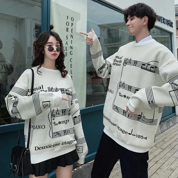 [Korean Style] A Piano Score Unisex Sweatshirts