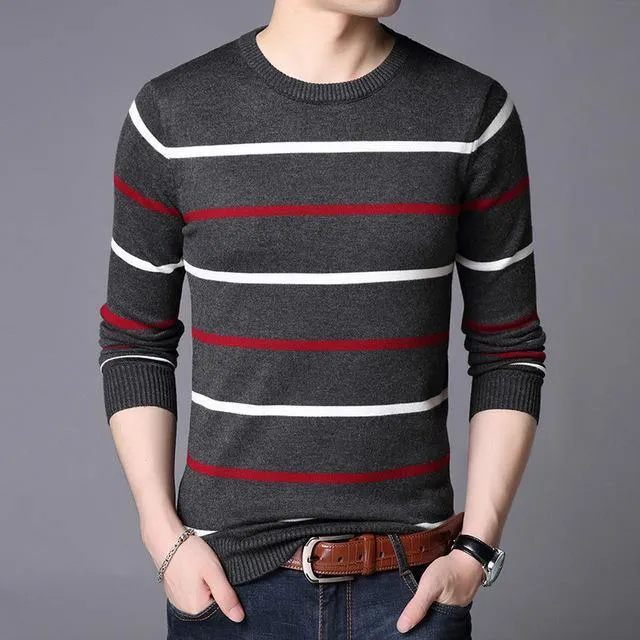 Liseaven Pullover Men Sweater Men Long Sleeve Shirt Mens Sweaters O Neck Pull Homme Male Knitwear