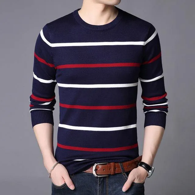 Liseaven Pullover Men Sweater Men Long Sleeve Shirt Mens Sweaters O Neck Pull Homme Male Knitwear