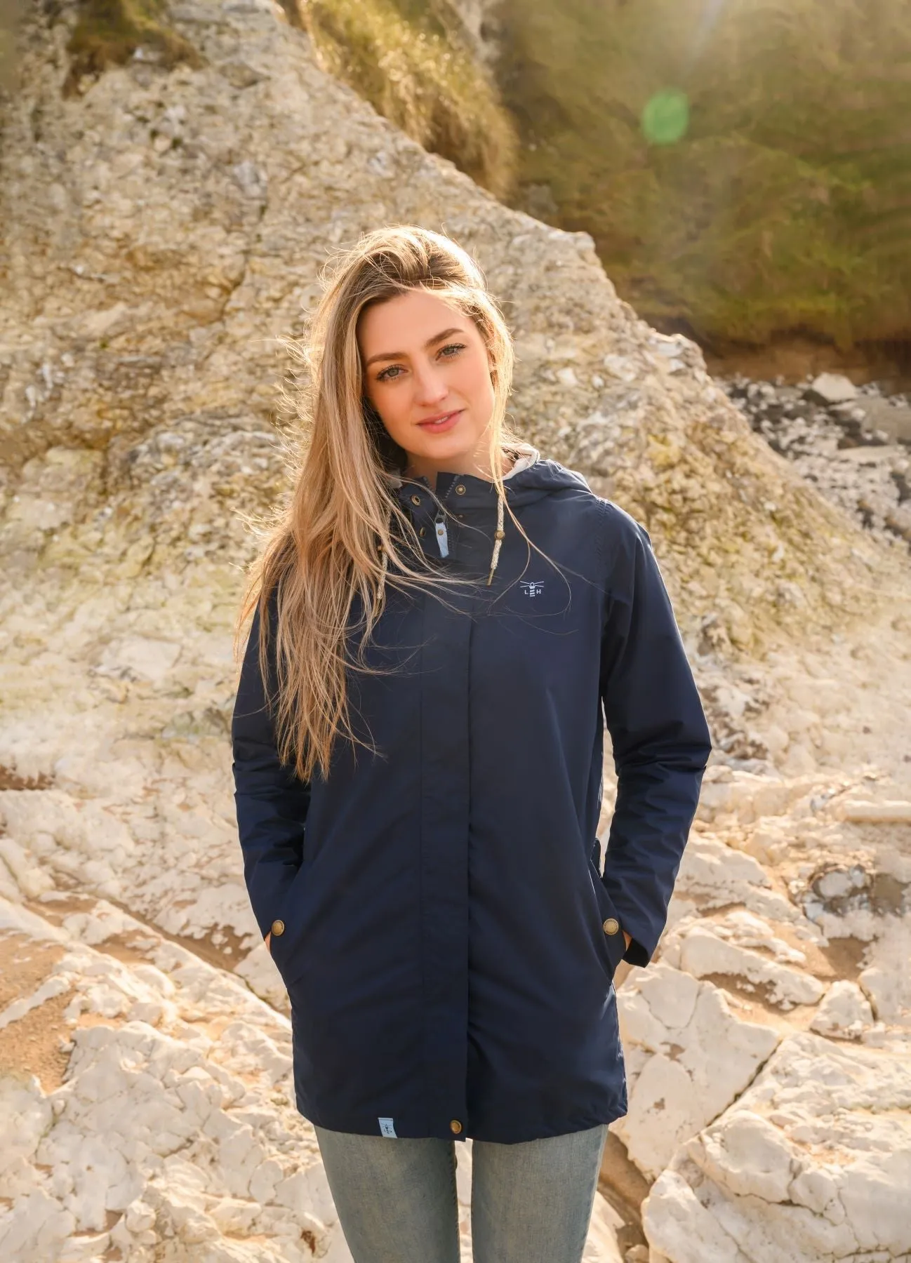 Long Beachcomber Jacket - Navy