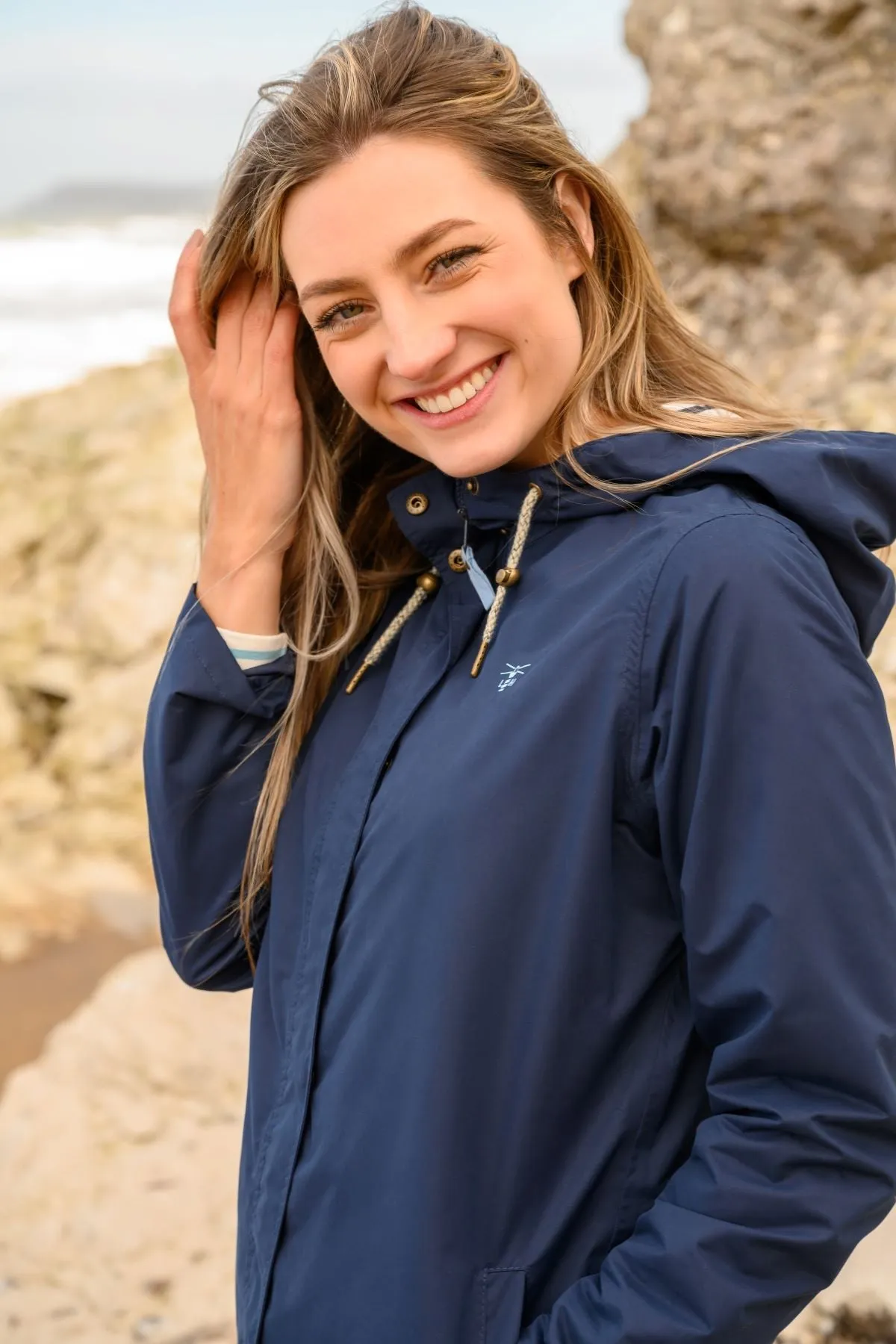 Long Beachcomber Jacket - Navy