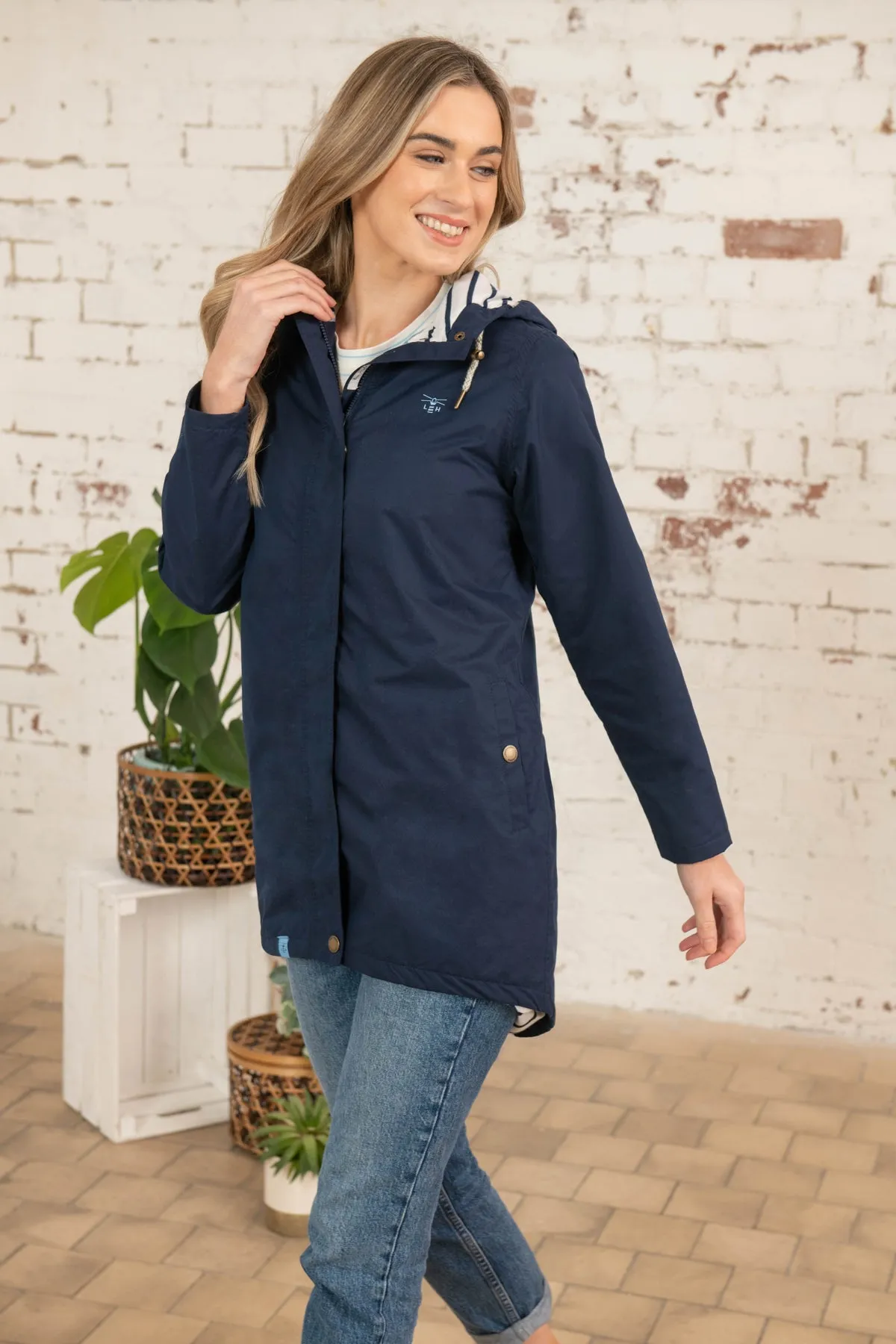 Long Beachcomber Jacket - Navy