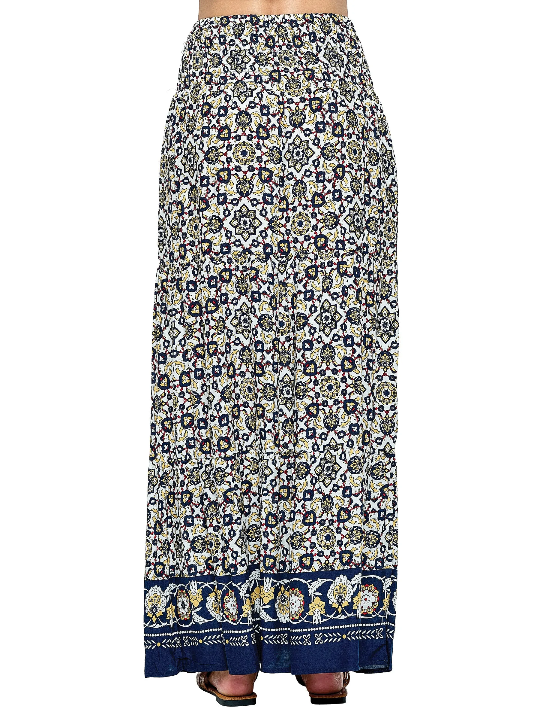 Long Skirt Boho Floral Pattern