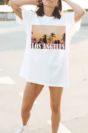 LOS ANGELES SUNSET GRAPHIC TEE