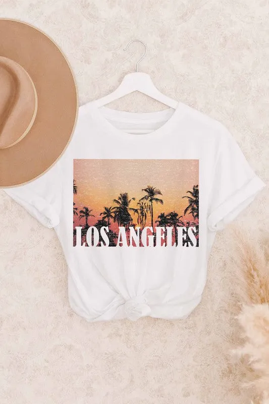 LOS ANGELES SUNSET GRAPHIC TEE