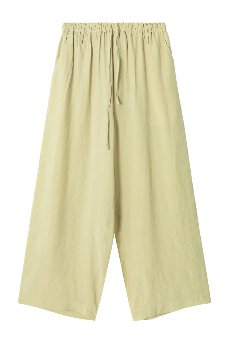 Lyocell drape wide leg pants | 4 color