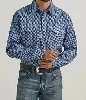 Men's Wrangler 20X AC Blue Shirt