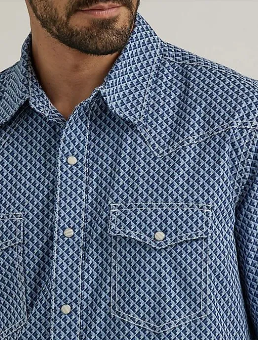 Men's Wrangler 20X AC Blue Shirt