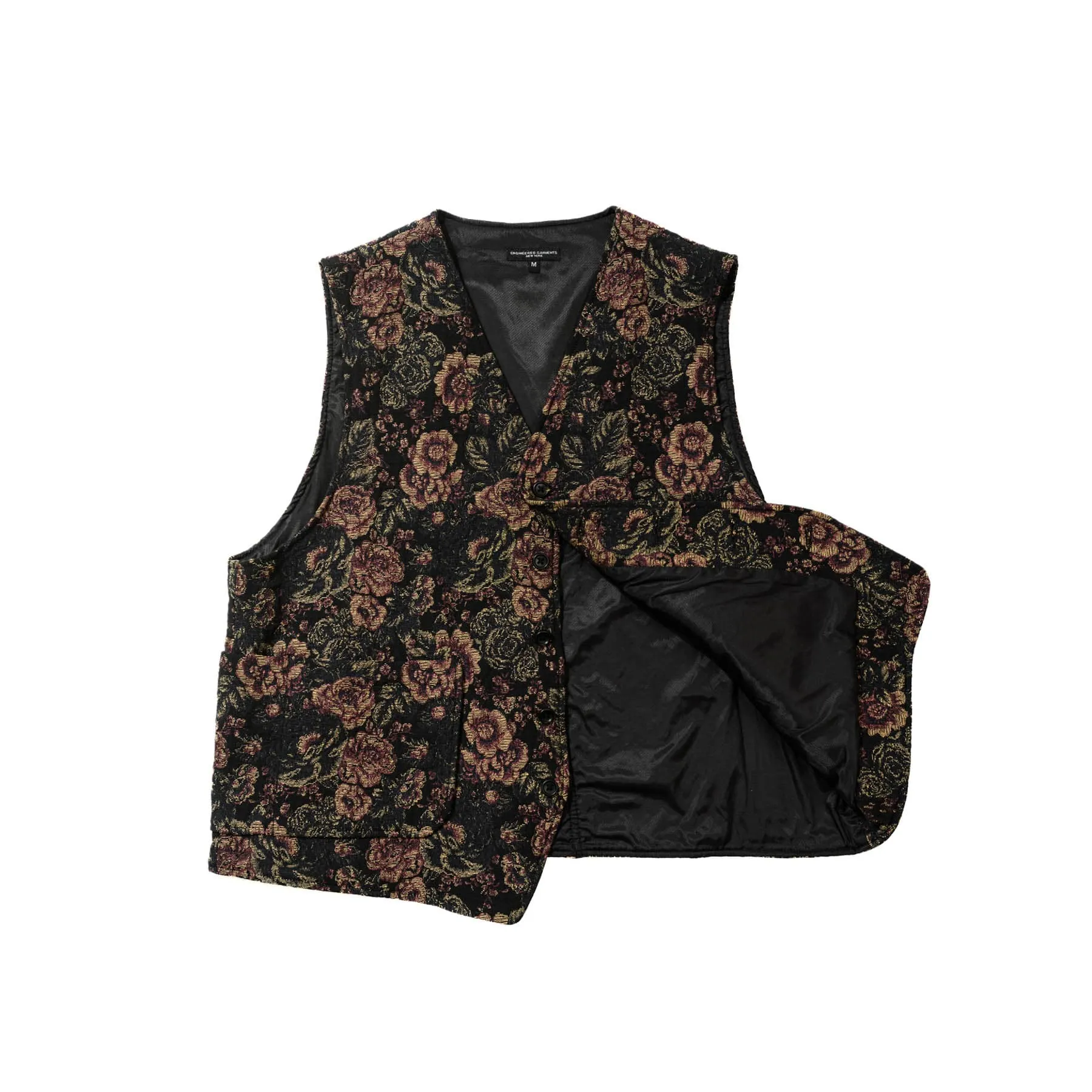 ODD Vest - Black/Gold CP Floral Jacquard