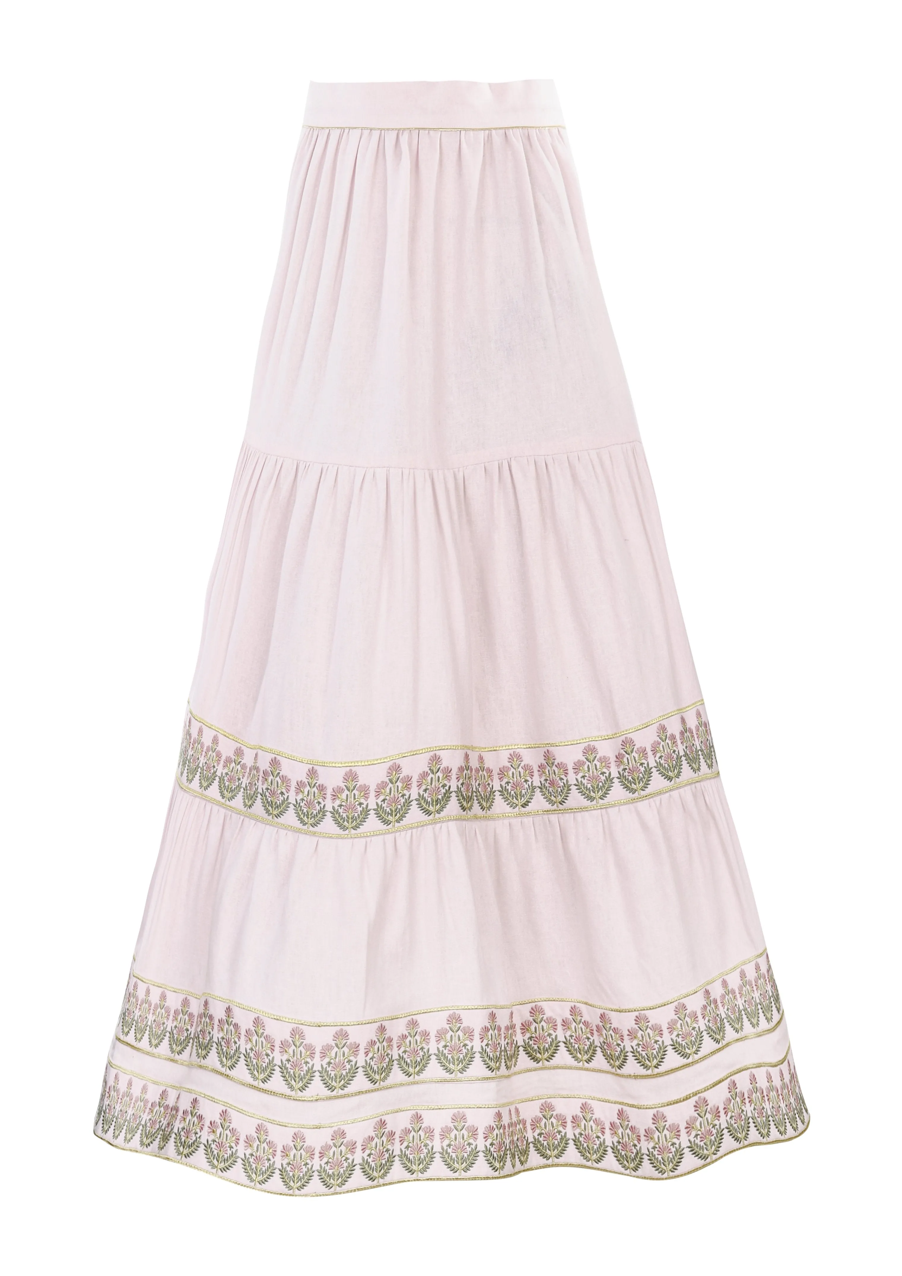 Parya Ruffle Skirt - Pink by Rosewater House