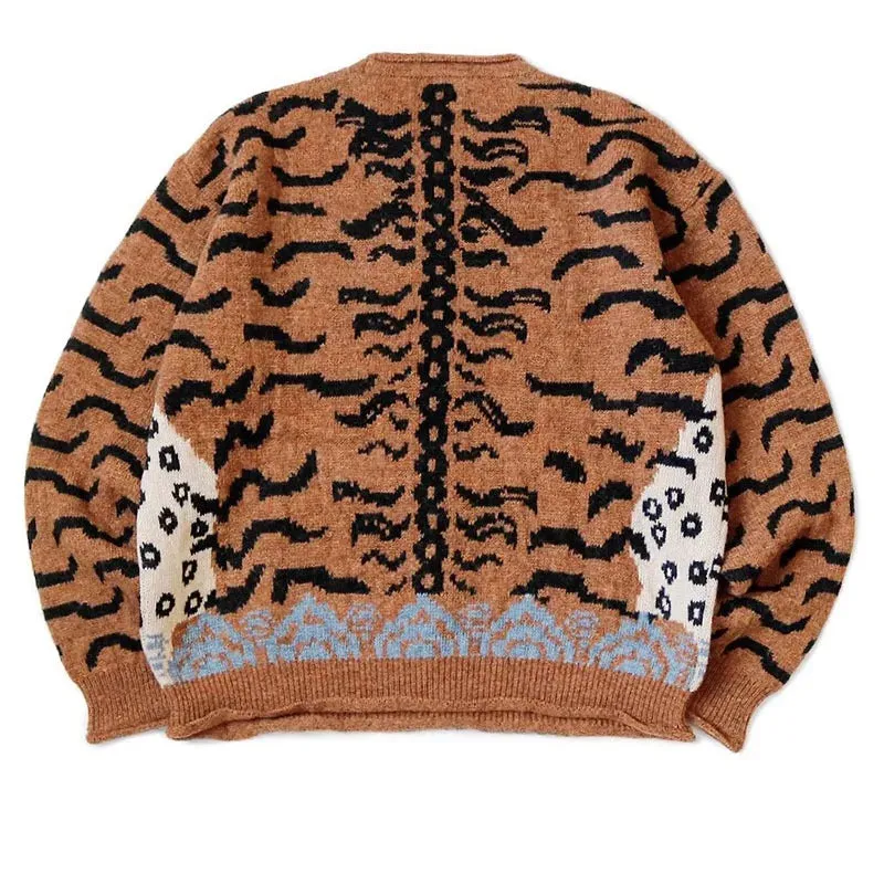 Printed Pattern Woolen Sweater