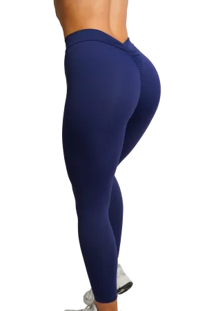 SCULPT V-BACK LEGGINGS - NAVY