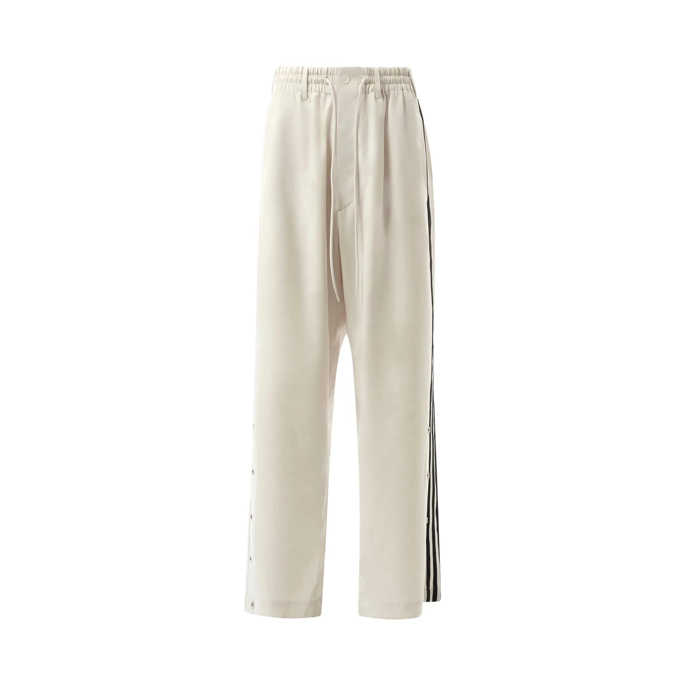 Snap Button 3 Stripe Pants in Orb Grey