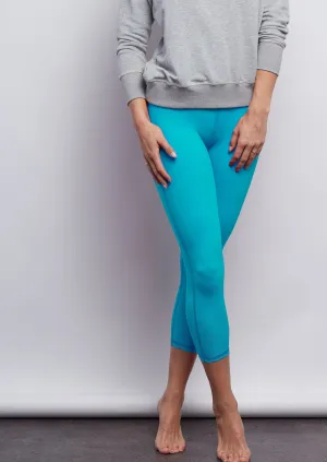 St. Lucia Blue Sculpt Crop Legging