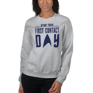 Star Trek: First Contact Blue Logo Crewneck Sweatshirt