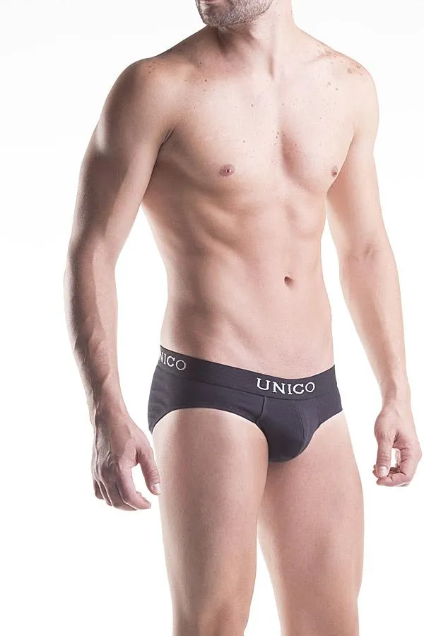 Unico Gift Set Cotton. Classic CASCADA VEST Black and Classic BRIEF Black