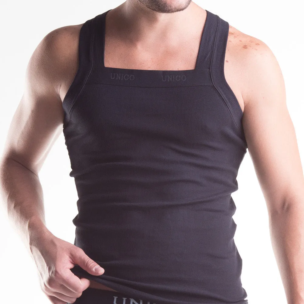 Unico Gift Set Cotton. Classic CASCADA VEST Black and Classic BRIEF Black