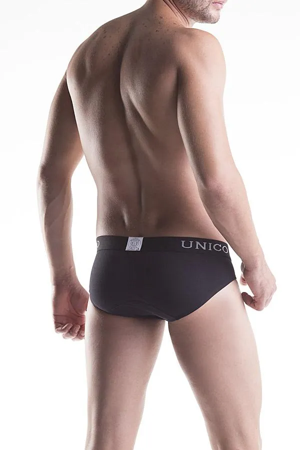 Unico Gift Set Cotton. Classic CASCADA VEST Black and Classic BRIEF Black